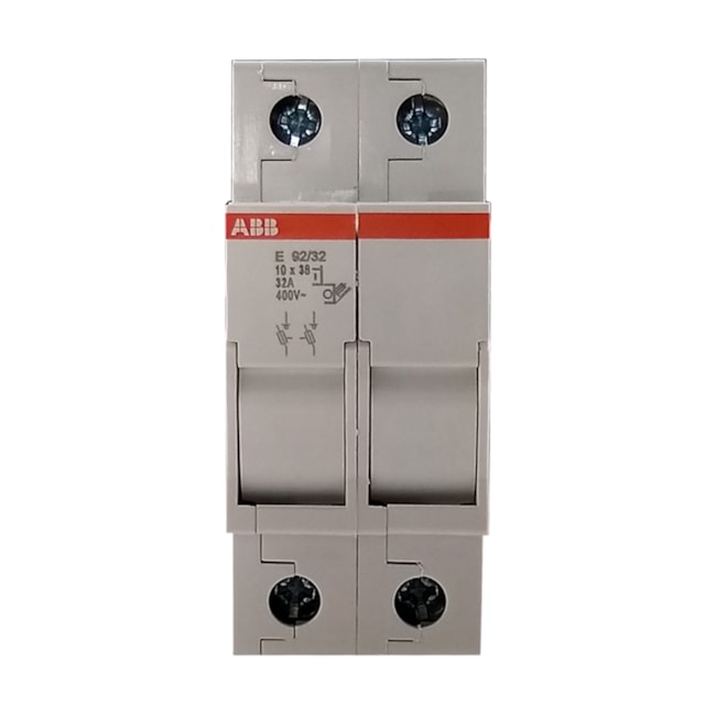 Base Fusível 10x38mm 2 Polos 32A 690V E92/32 ABB Base Fusível 10x38mm 2 Polos 32A 690V E92/32 ABB