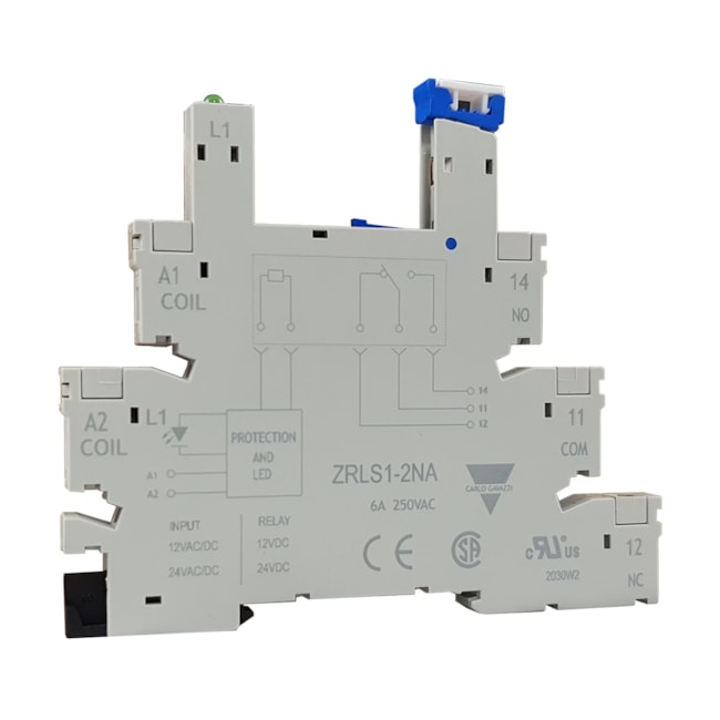 Base para Relé | 6-24VDC | ZRLS12NA | Carlo Gavazzi Base para Relé | 6-24VDC | ZRLS12NA | Carlo Gavazzi