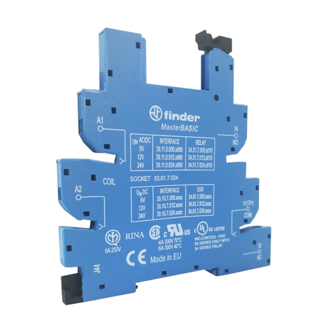 Base para Relé | 93.61.7.024 | Finder Base para Relé | 93.61.7.024 | Finder