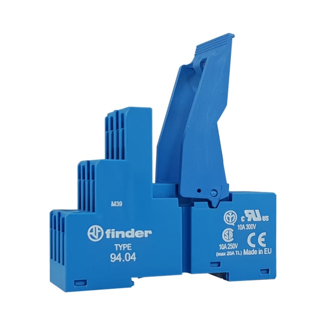 Base para Relé | Compatível com a linha de relés 55.32 e 55.34 | 94.04.SPA | Finder Base para Relé | Compatível com a linha de relés 55.32 e 55.34 | 94.04.SPA | Finder