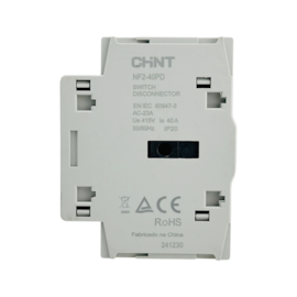 Bloco de Alimentação Adicional Chint NF2-40PD R 40A