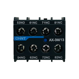 Bloco de Contato Auxiliar Chint AX-3M/13 1NA+3NF para NXC