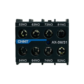Bloco de Contato Auxiliar Chint AX-3M/31 3NA+1NF para NXC