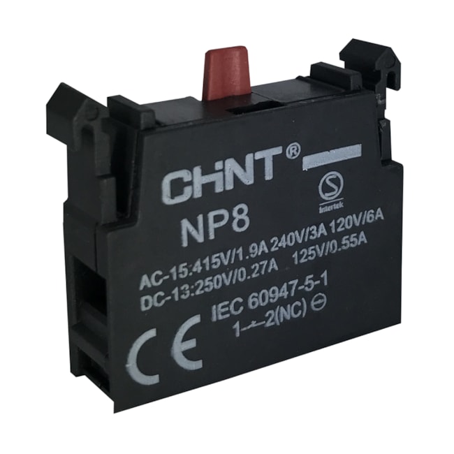 Bloco de Contato Auxiliar Chint NP8 NF Bloco de Contato Auxiliar Chint NP8 NF