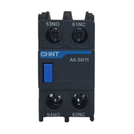 Bloco de Contato Auxiliar Frontal | 1NA+1NF | AX-3X11 | Chint Bloco de Contato Auxiliar Frontal | 1NA+1NF | AX-3X11 | Chint