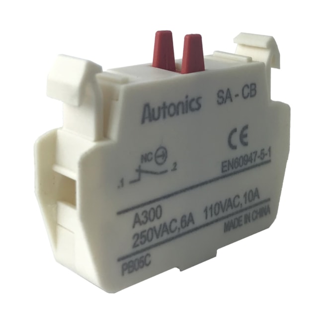Bloco de Contato | Auxiliar NF | SA-CB | Autonics Bloco de Contato | Auxiliar NF | SA-CB | Autonics