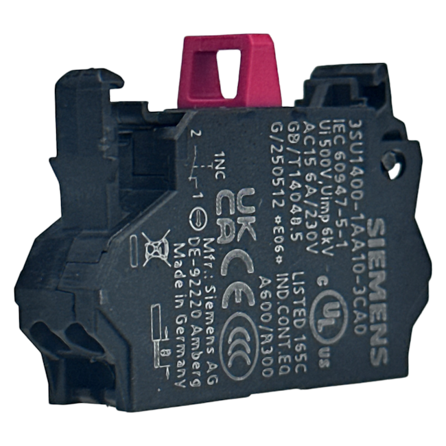 Bloco de Contato Auxiliar Siemens 3SU1400-1AA10-3CA0 1NF