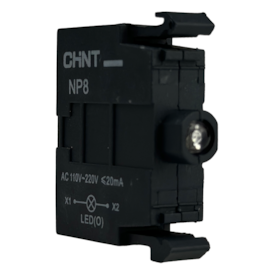 Bloco de Lâmpada LED Laranja Chint NP8 LB ORG 110-220VAC/DC