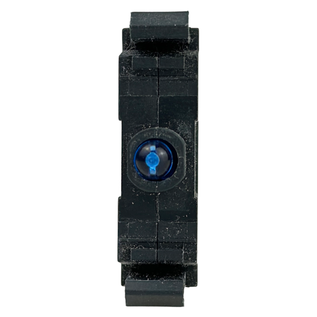 Bloco Lampada com Led Azul Integrado 110-220VCA Bloco Lampada com Led Azul Integrado 110-220VCA