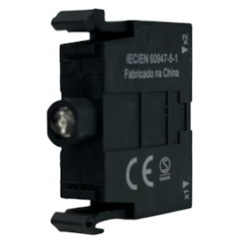 Bloco Lampada com Led Laranja Integrado 110-220VCA