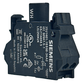 Bloco LED Branco Siemens 3SU1401-1BB60-3AA0 24VCC/VCA