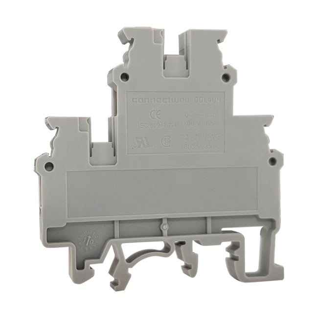 Borne Duplo Parafuso | 4mm² | CDL4UN | Connectwell Borne Duplo Parafuso | 4mm² | CDL4UN | Connectwell