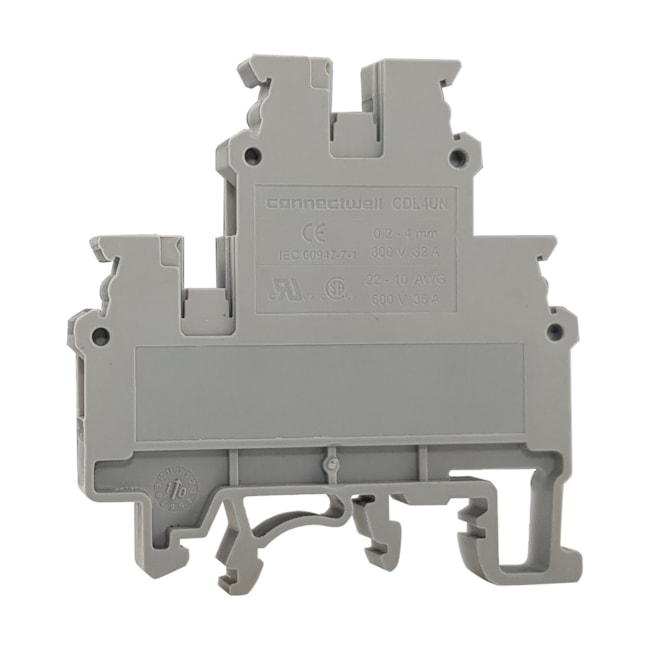 Borne Duplo Parafuso | 4mm² | CDL4UN(I.S) | Connectwell Borne Duplo Parafuso | 4mm² | CDL4UN(I.S) | Connectwell