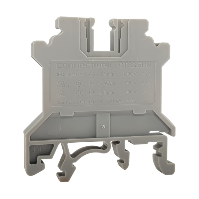 Borne Passagem Parafuso | 2,5mm² | CTS2.5UN | Connectwell Borne Passagem Parafuso | 2,5mm² | CTS2.5UN | Connectwell