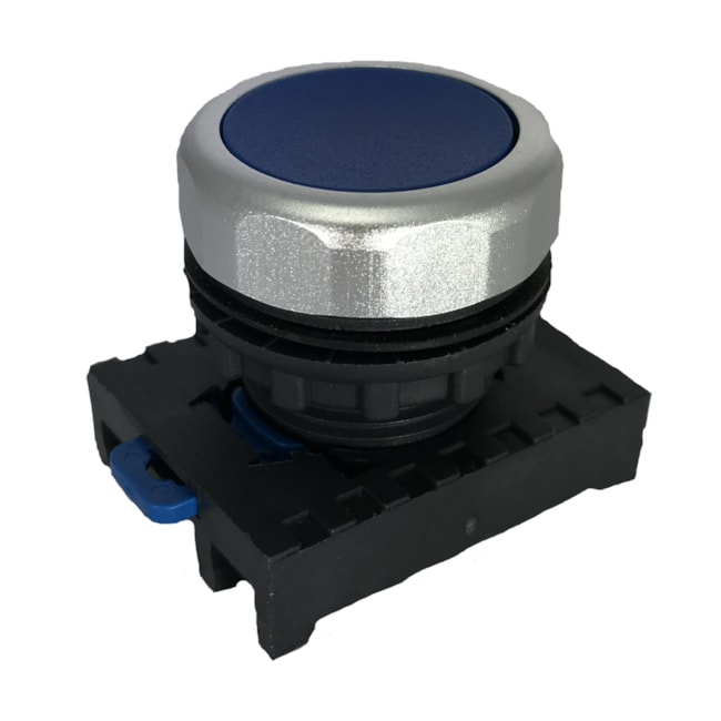 Botão de Acionamento Chint NP8-BN/6 Cabeçote Azul + Base Botão de Acionamento Chint NP8-BN/6 Cabeçote Azul + Base