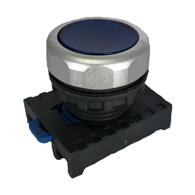 Botão de Acionamento Chint NP8-BND/6 Cabeçote Azul + Base Botão de Acionamento Chint NP8-BND/6 Cabeçote Azul + Base