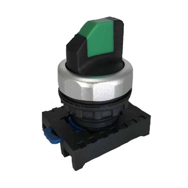 Botão de Comutação Chint NP8-X31 3 Posições Verde + Base Botão de Comutação Chint NP8-X31 3 Posições Verde + Base