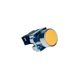 Botão de Impulso Amarelo Chint NP2-BA51 1NA Base Metalica
