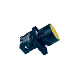 Botão de Impulso Amarelo Chint NP2-EA51 1NA Base Plastica