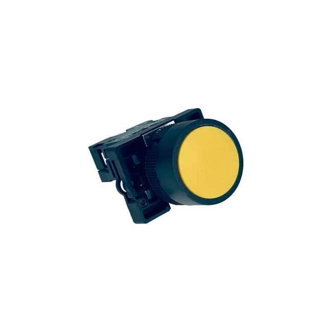 Botão de Impulso Amarelo Chint NP2-EA51 1NA Base Plastica Botão de Impulso Amarelo Chint NP2-EA51 1NA Base Plastica
