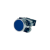 Botão de Impulso Azul Chint NP2-BA61 1NA Base Metalica