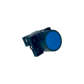 Botão de Impulso Azul Chint NP2-EA61 1NA Base Plastica