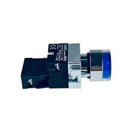Botão de Impulso Azul Iluminado Chint NP2-BW3661 24V 1NA