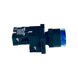 Botão de Impulso Azul Iluminado Chint NP2-EW3661 24V 1NA