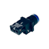 Botão de Impulso Azul Iluminado Chint NP2-EW3661 24V 1NA