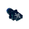 Botão de Impulso Azul Iluminado Chint NP2-EW3661 24V 1NA