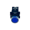 Botão de Impulso Azul Iluminado Chint NP2-EW3661 24V 1NA