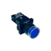 Botão de Impulso Azul Iluminado Chint NP2-EW3661 24V 1NA