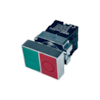 Botão Duplo de Impulso Chint NP2-BL8325 1NA+1NF Base Metalica