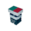 Botão Duplo de Impulso Chint NP2-BL8325 1NA+1NF Base Metalica