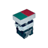 Botão Duplo de Impulso Chint NP2-BL8325 1NA+1NF Base Metalica
