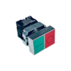 Botão Duplo de Impulso Chint NP2-BL8325 1NA+1NF Base Metalica