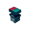 Botão Duplo de Impulso Chint NP2-EL8325 1NA+1NF Base Plastica