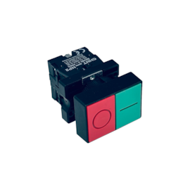 Botão Duplo de Impulso Chint NP2-EL8325 1NA+1NF Base Plastica