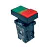 Botão Duplo de Impulso Chint NP2-EL8425 1NA+1NF Base Plastica