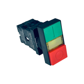 Botão Duplo de Impulso Chint NP2-EL8425 1NA+1NF Base Plastica