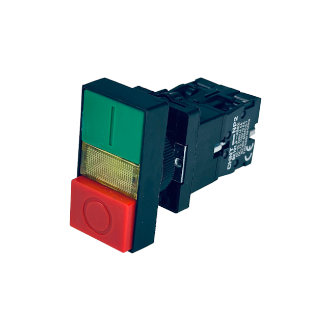 Botão Duplo de Impulso Chint NP2-EW8465 230V 1NA+1NF Botão Duplo de Impulso Chint NP2-EW8465 230V 1NA+1NF