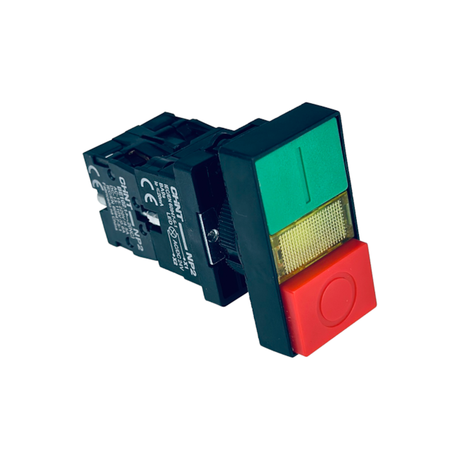 Botão Duplo de Impulso Chint NP2-EW8465 24V 1NA+1NF Botão Duplo de Impulso Chint NP2-EW8465 24V 1NA+1NF