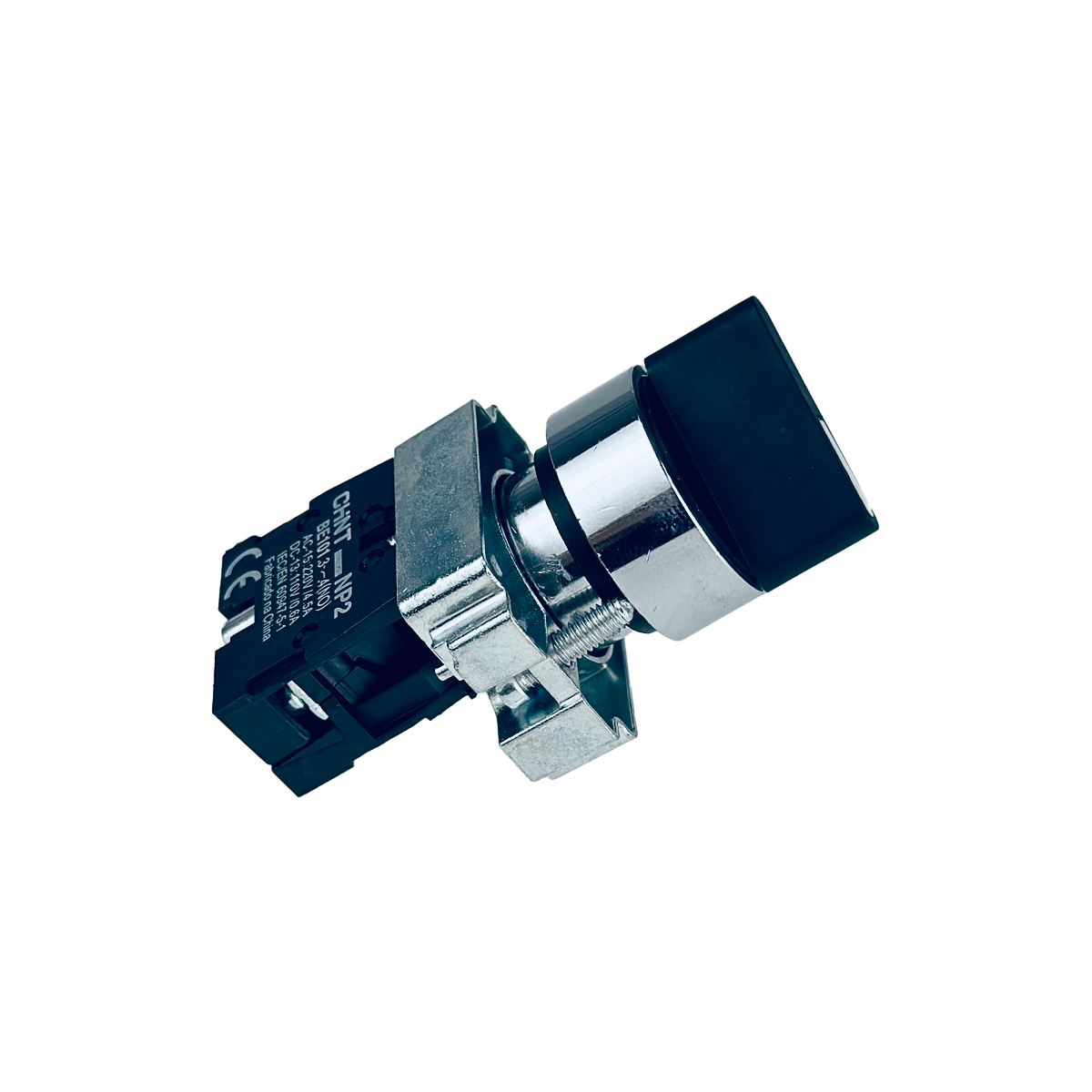 Botão Seletor 3 Posições Chint NP2-BD33 2NA Ø30mm Base Metálica
