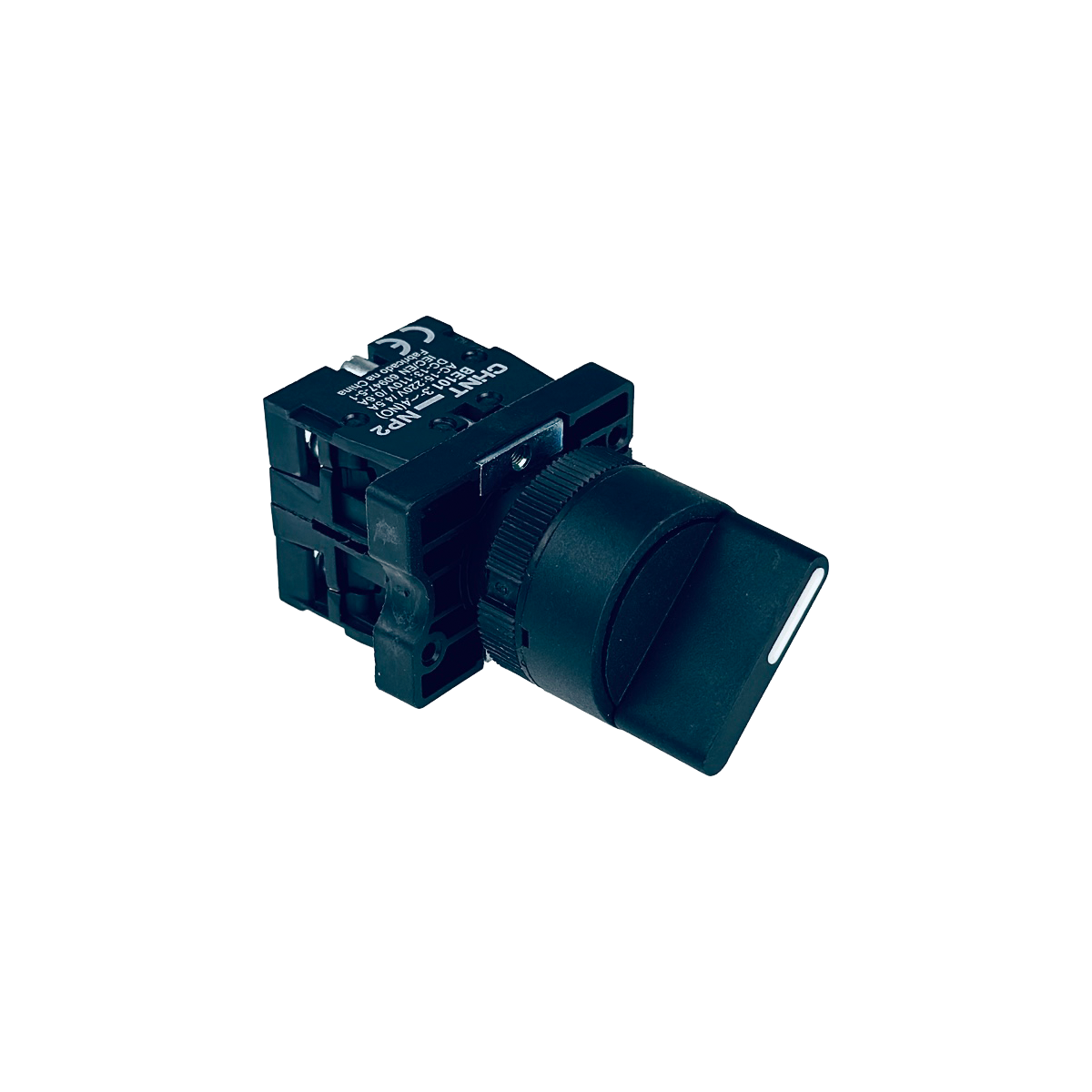 Botão Seletor 3 Posições Chint NP2-BD33 2NA Ø30mm Base Metálica