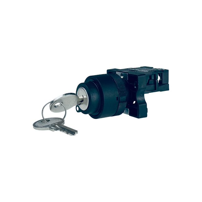 Botão Seletor Chave Yale 2 Posições Chint NP2-EG21 1NA