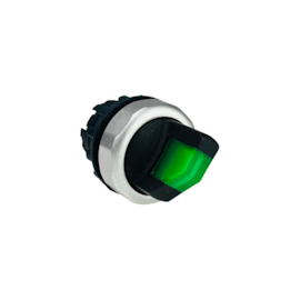 Cabeçote Botão Seletor Chint NP8-XD/223 Verde 2 Posições com Retorno Iluminado sem Base
