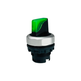 Cabeçote Botão Seletor Chint NP8-XD/333 Verde 3 Posições com Retorno Iluminado sem Base Cabeçote Botão Seletor Chint NP8-XD/333 Verde 3 Posições com Retorno Iluminado sem Base