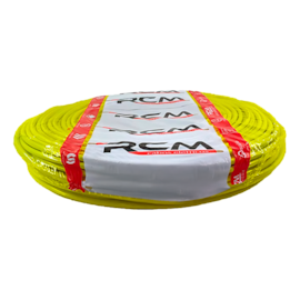 Cabo Flexível 0,5mm² Amarelo Rolo 100m 750V 70°C PVC RCM