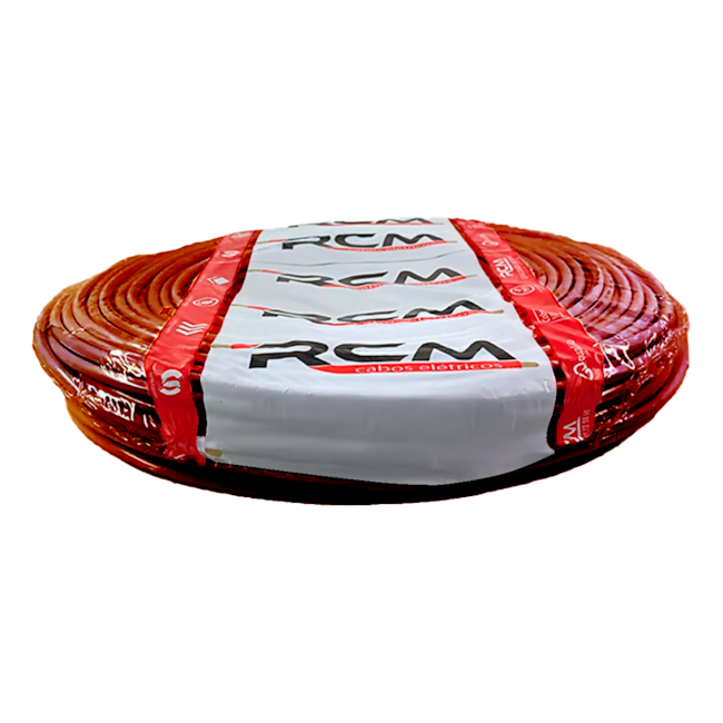 Cabo Flexível 2,5mm² Marrom Rolo 100m 750V 70°C PVC RCM