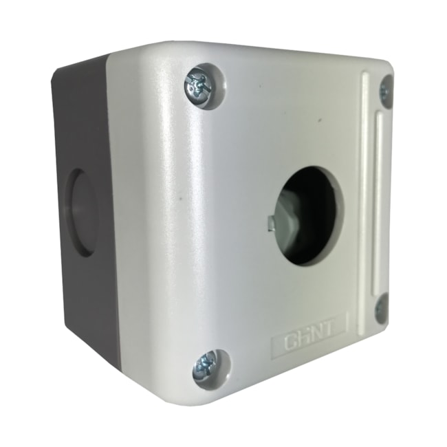 Caixa para Botão Cinza | 1 Furo | NPH1-10 | Chint Caixa para Botão Cinza | 1 Furo | NPH1-10 | Chint